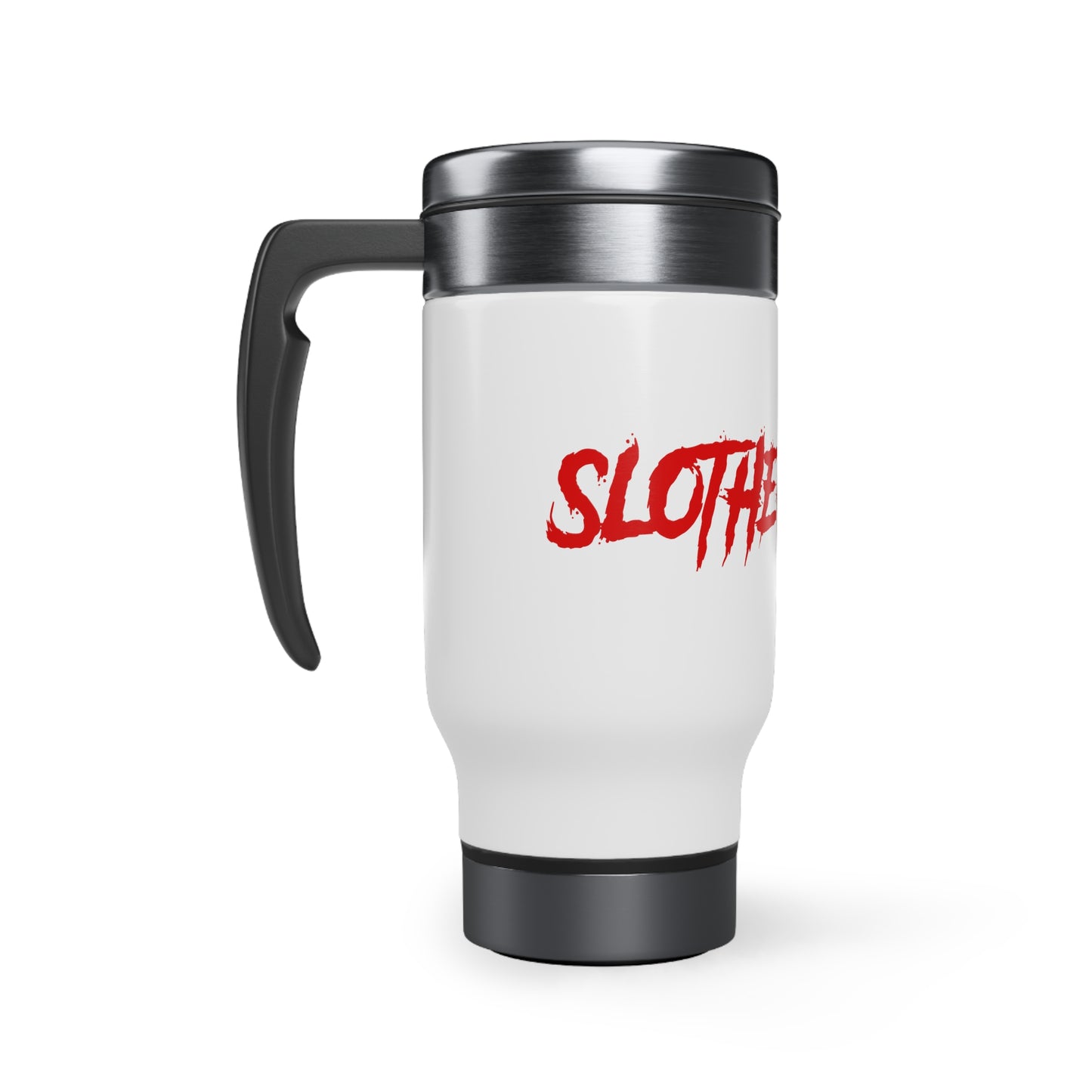 Slotherhouse Logo Stainless Steel Travel Mug with Handle, 14oz
