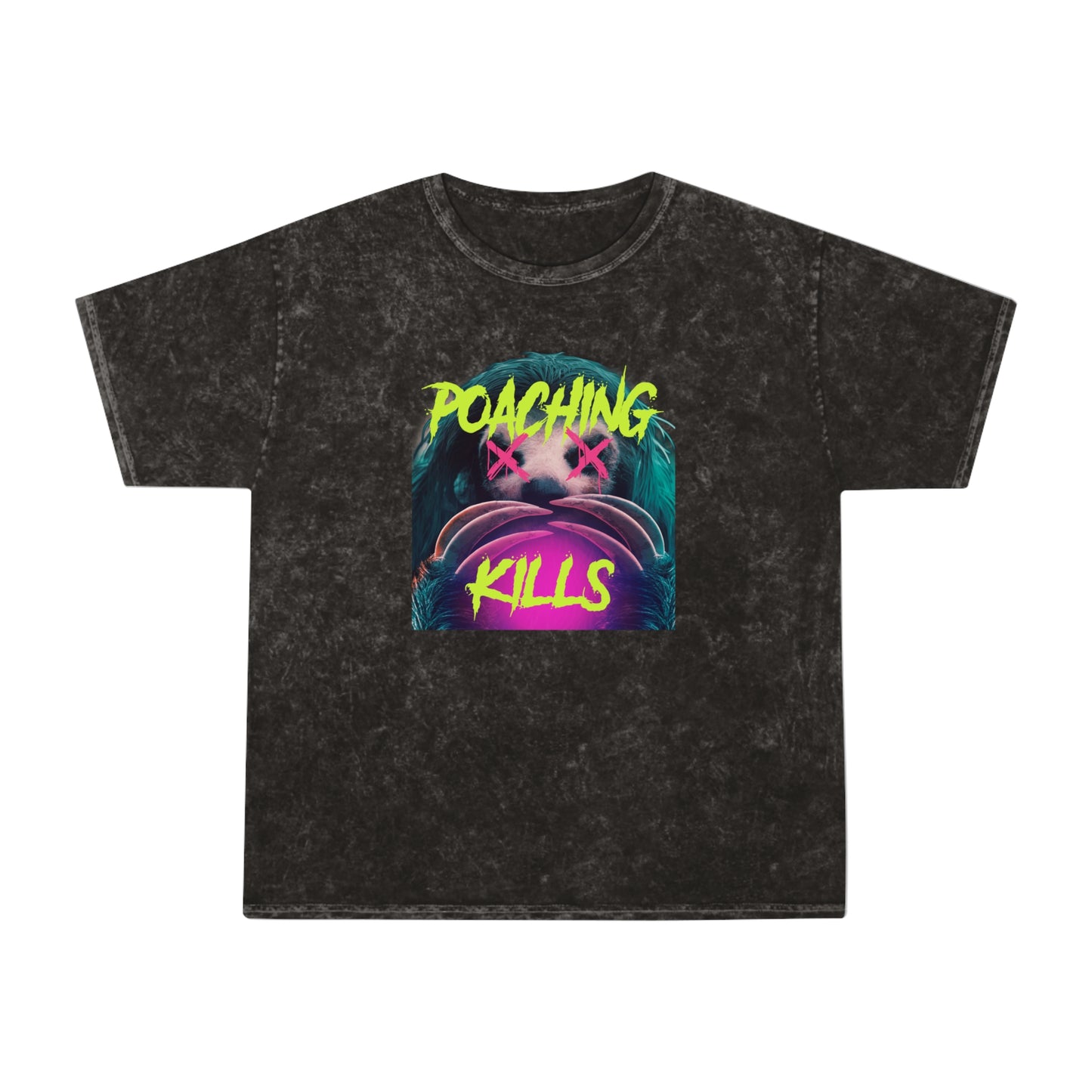 Slotherhouse x PETA "Poaching Kills" Unisex Mineral Wash T-Shirt
