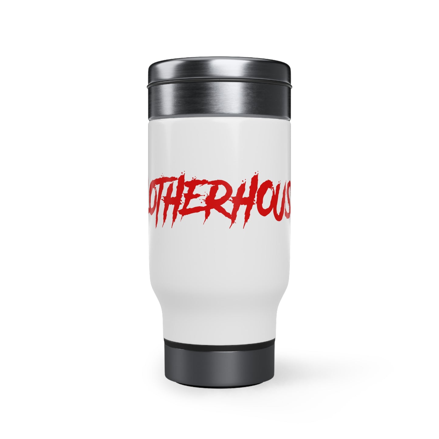 Slotherhouse Logo Stainless Steel Travel Mug with Handle, 14oz