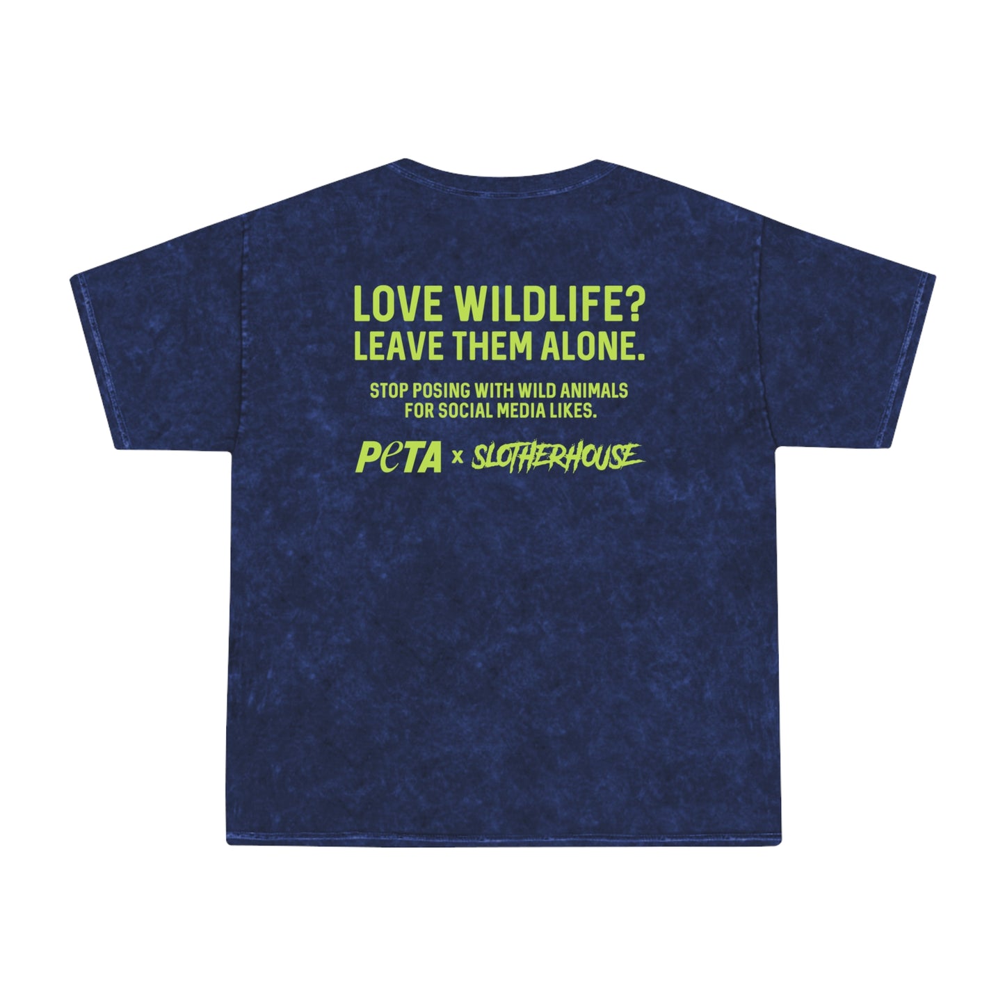 Slotherhouse x PETA "Poaching Kills" Unisex Mineral Wash T-Shirt