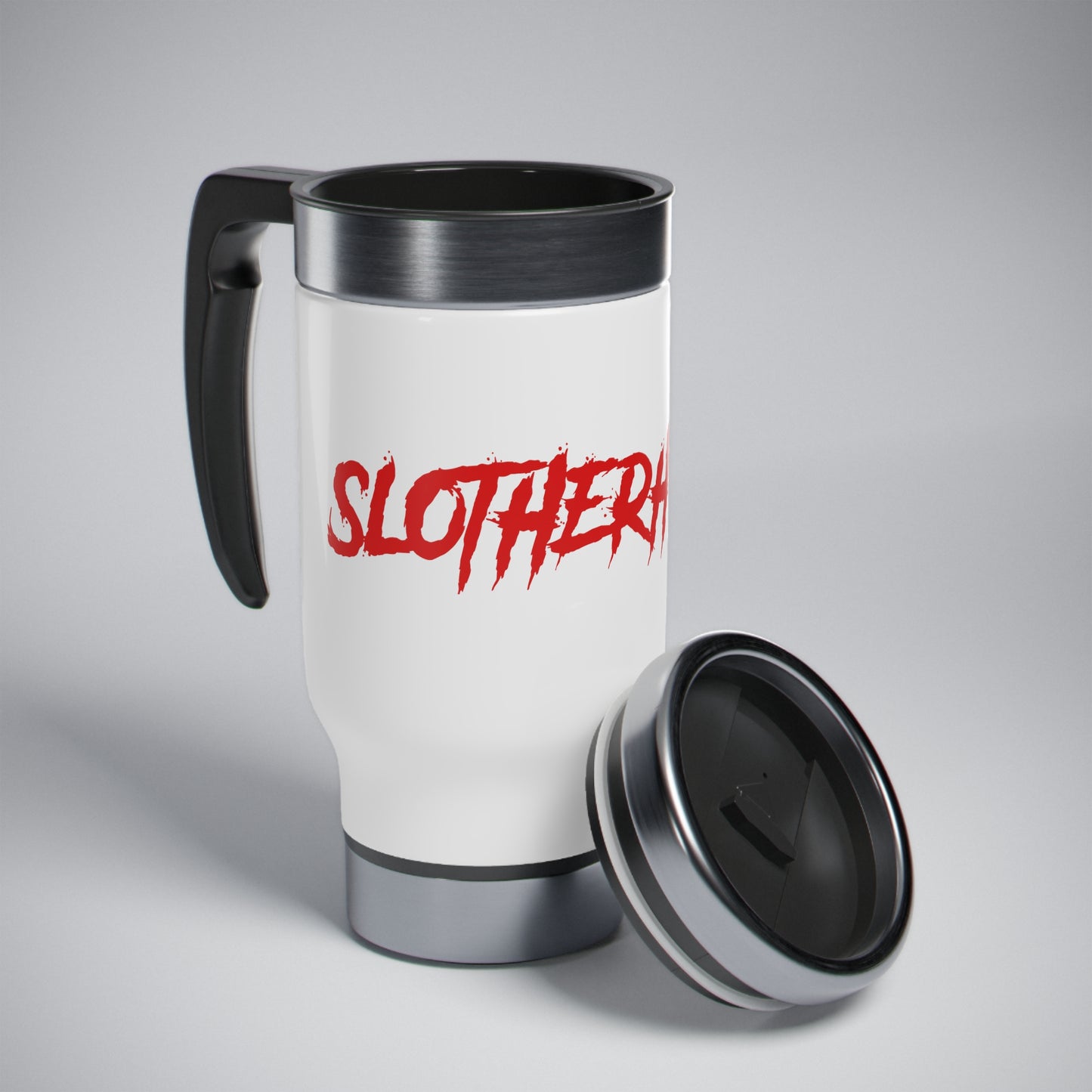 Slotherhouse Logo Stainless Steel Travel Mug with Handle, 14oz