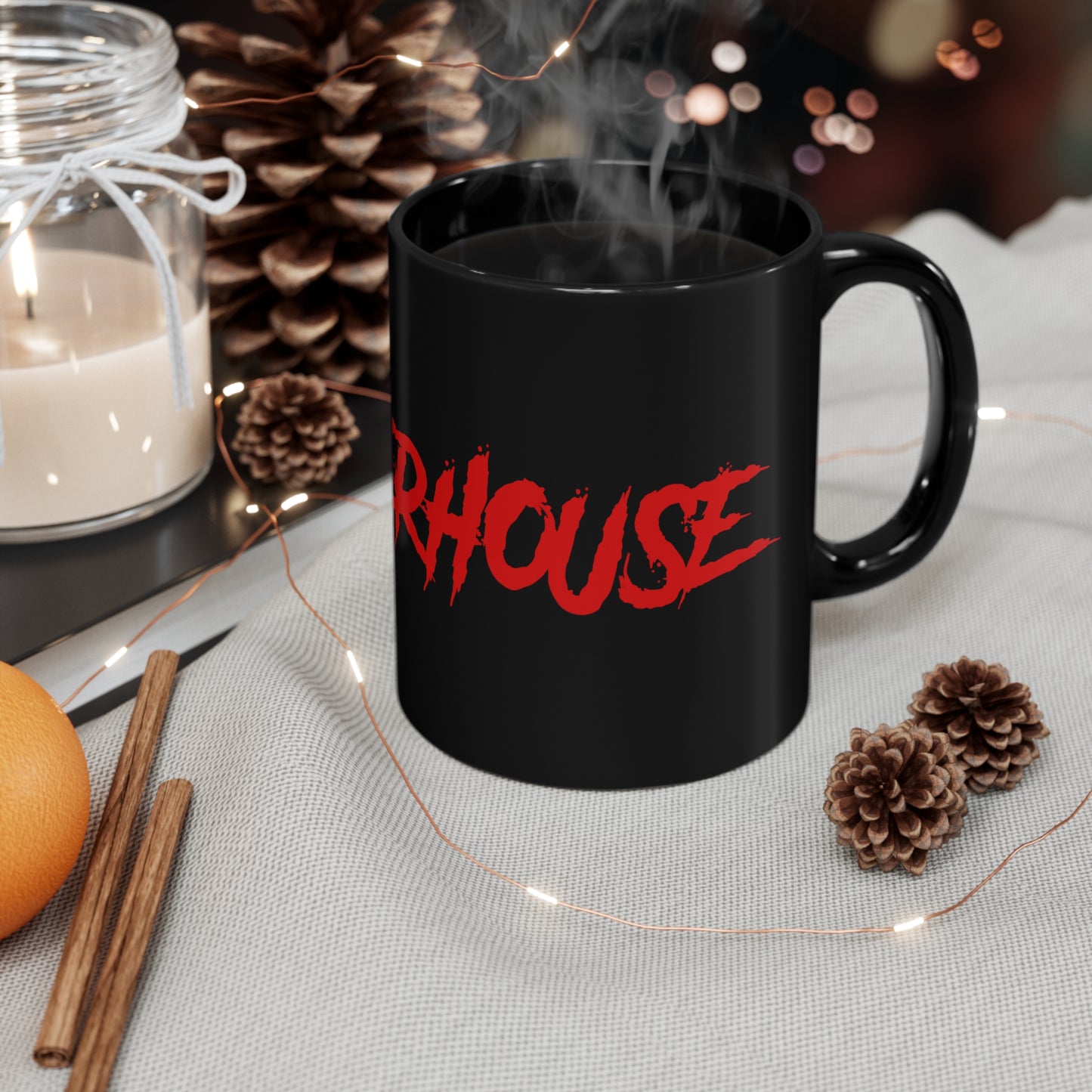 Slotherhouse Logo 11oz Black Mug