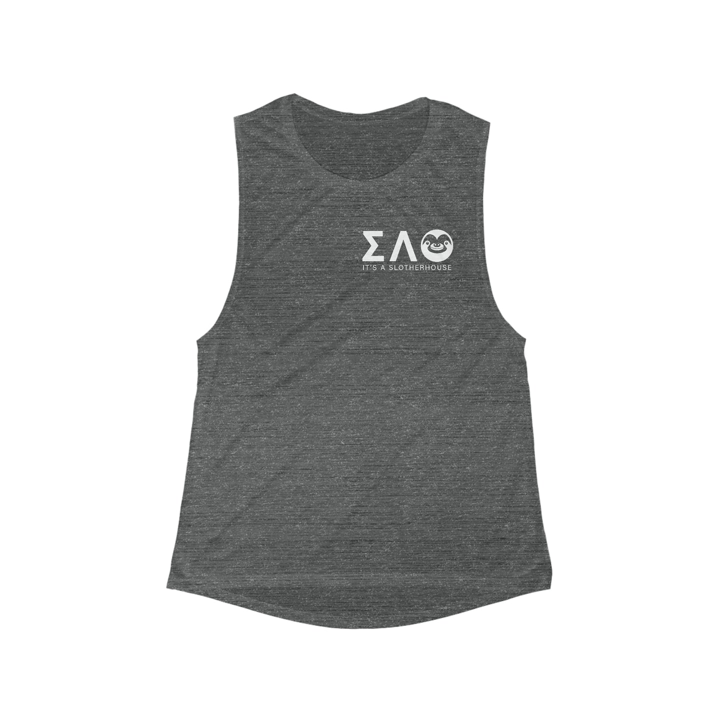 Women's Slotherhouse Greek Flowy Scoop Muscle Tank