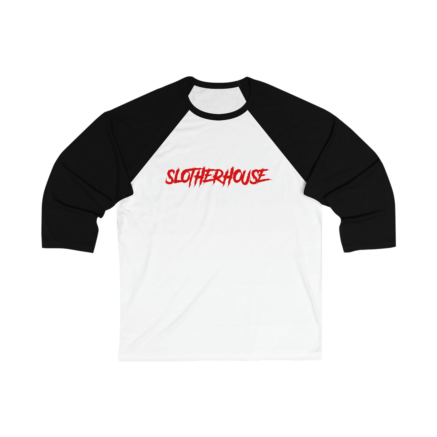 Unisex 3\4 Sleeve Slotherhouse Logo Baseball Tee