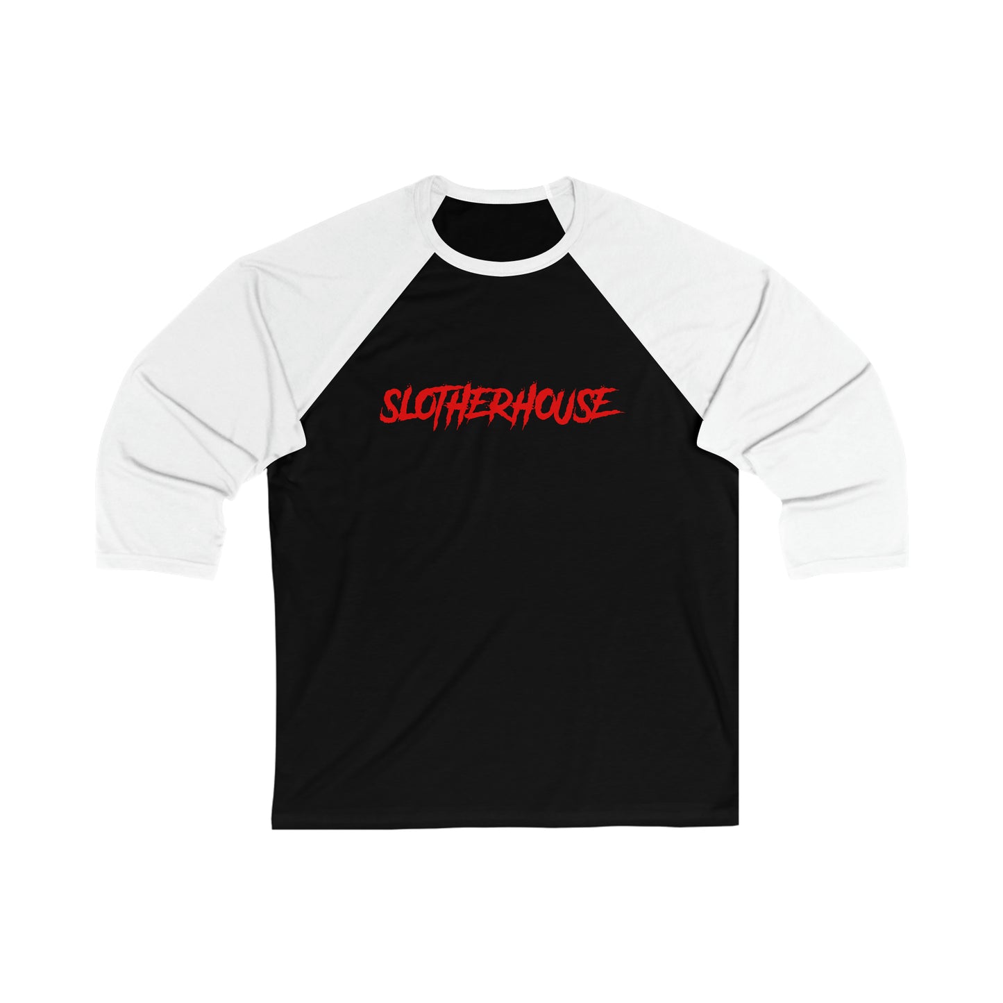 Unisex 3\4 Sleeve Slotherhouse Logo Baseball Tee