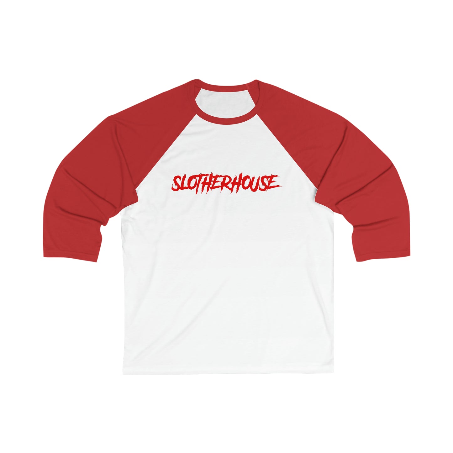 Unisex 3\4 Sleeve Slotherhouse Logo Baseball Tee