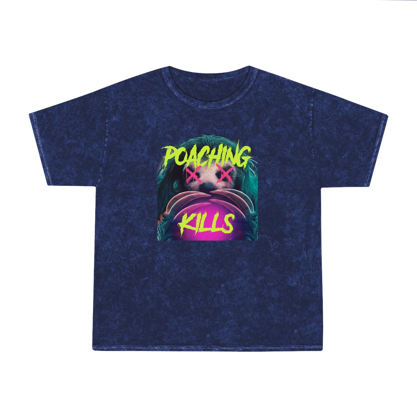 Slotherhouse x PETA "Poaching Kills" Unisex Mineral Wash T-Shirt