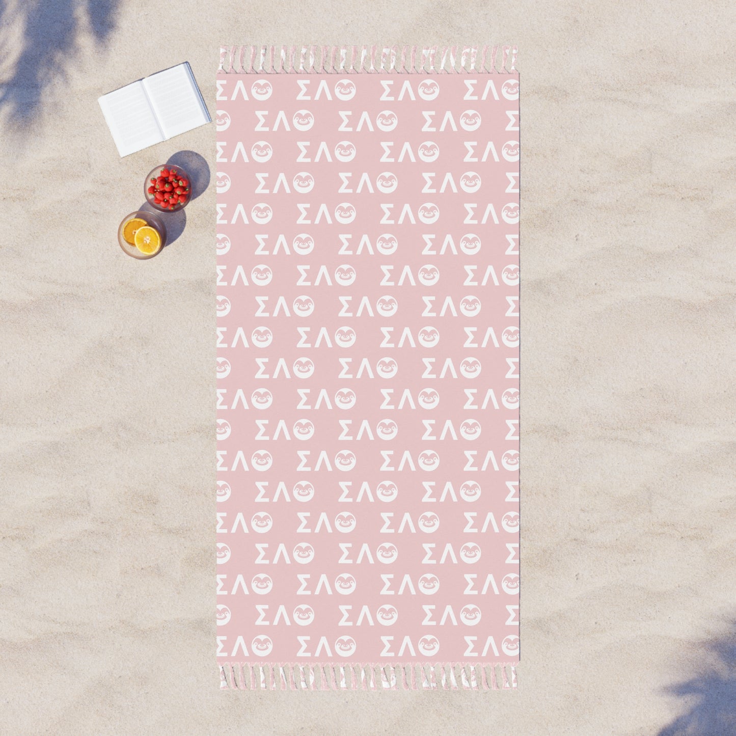 Slotherhouse Greek Boho Beach Cloth Pink