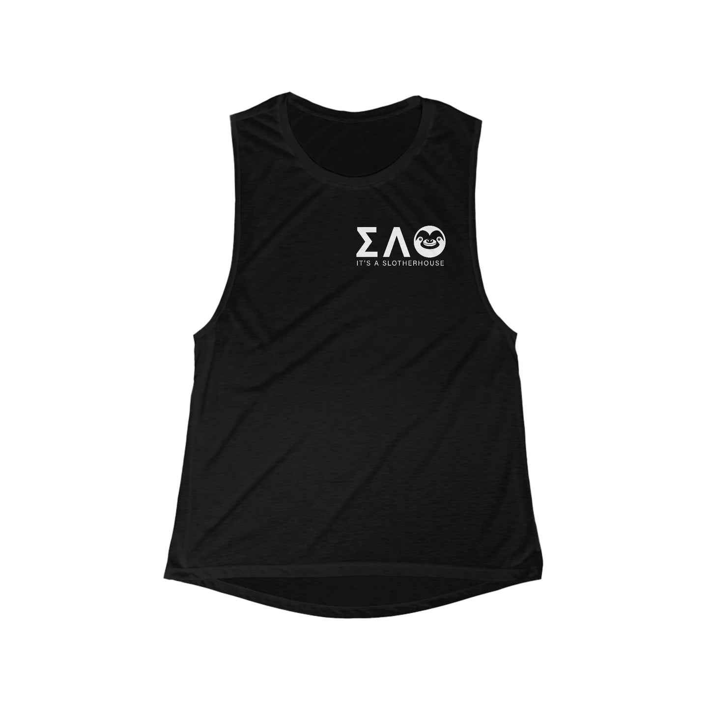 Women's Slotherhouse Greek Flowy Scoop Muscle Tank