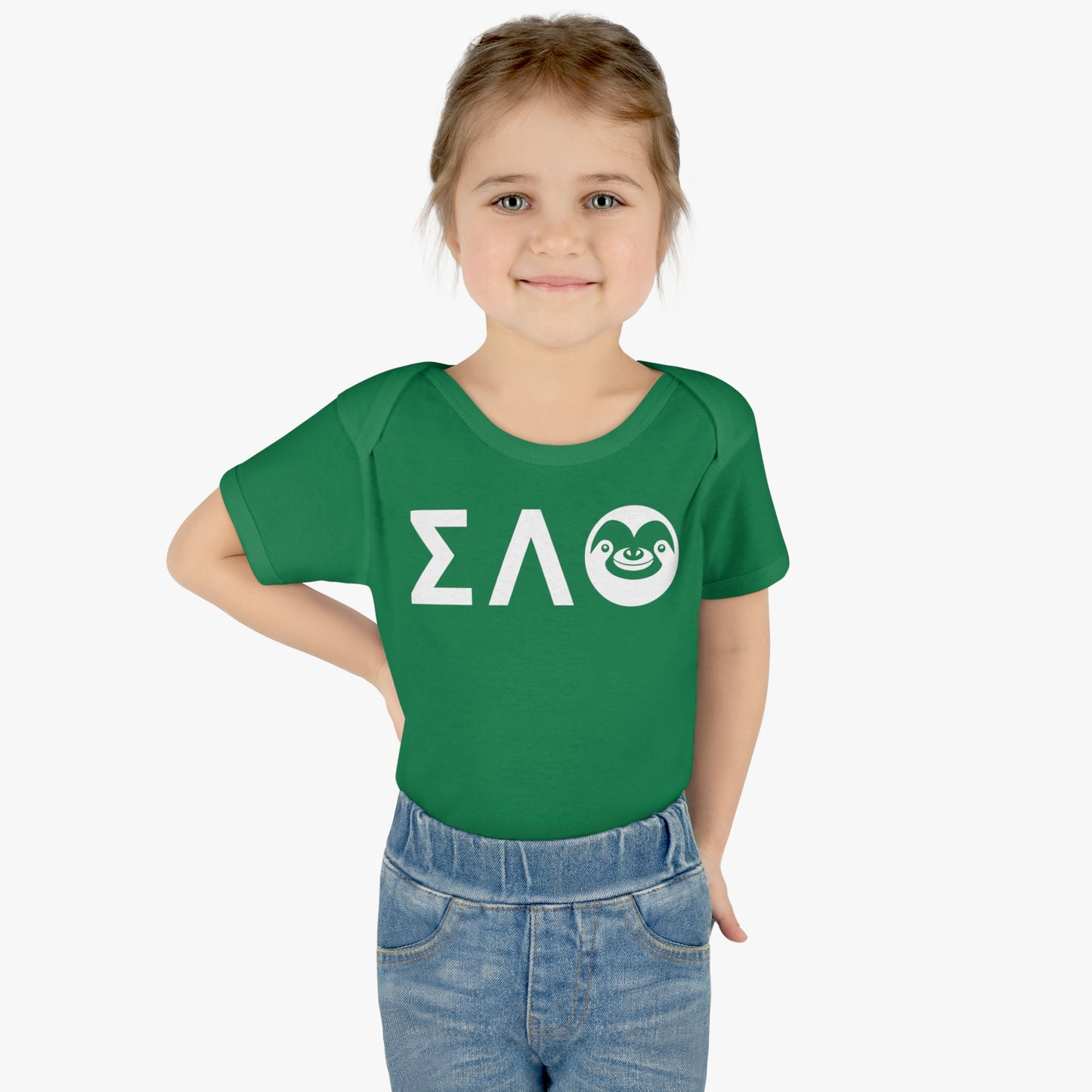 Slotherhouse Greek Infant Baby Rib Bodysuit