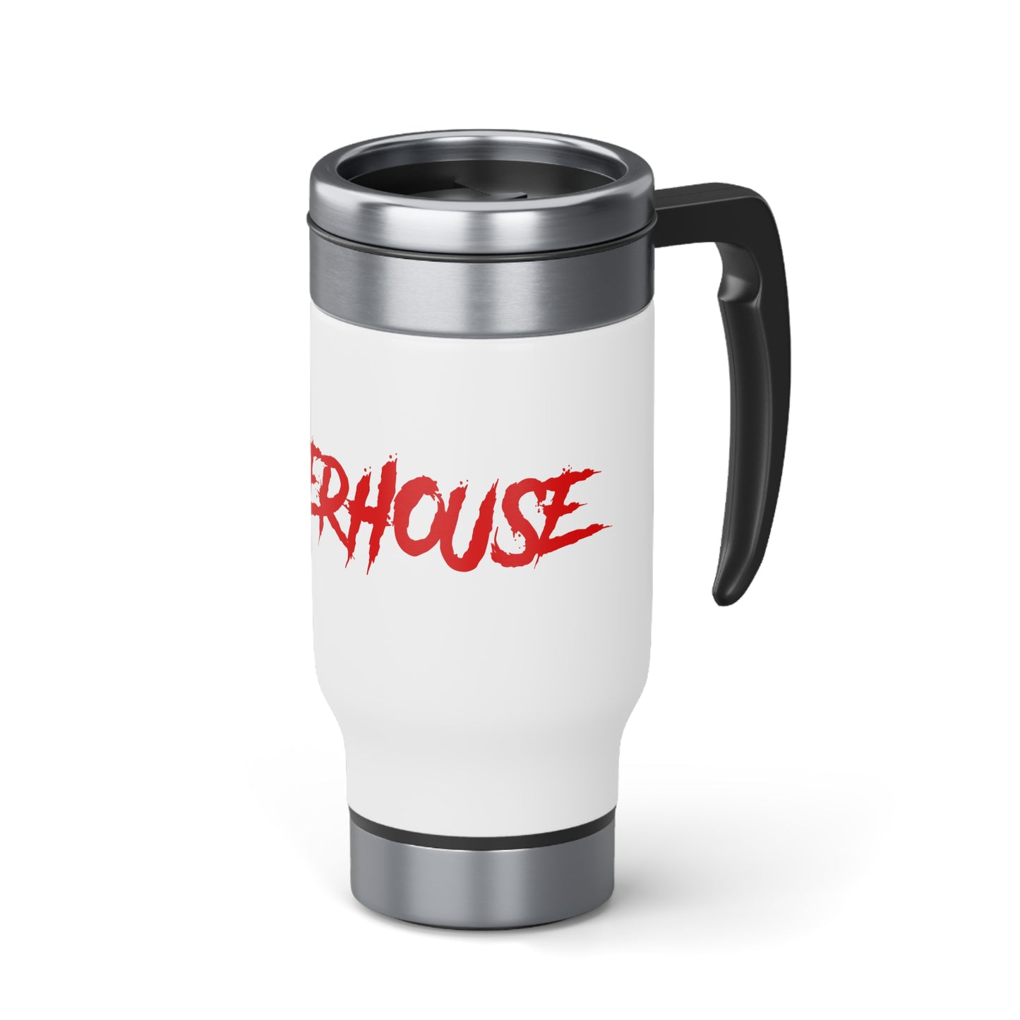Slotherhouse Logo Stainless Steel Travel Mug with Handle, 14oz