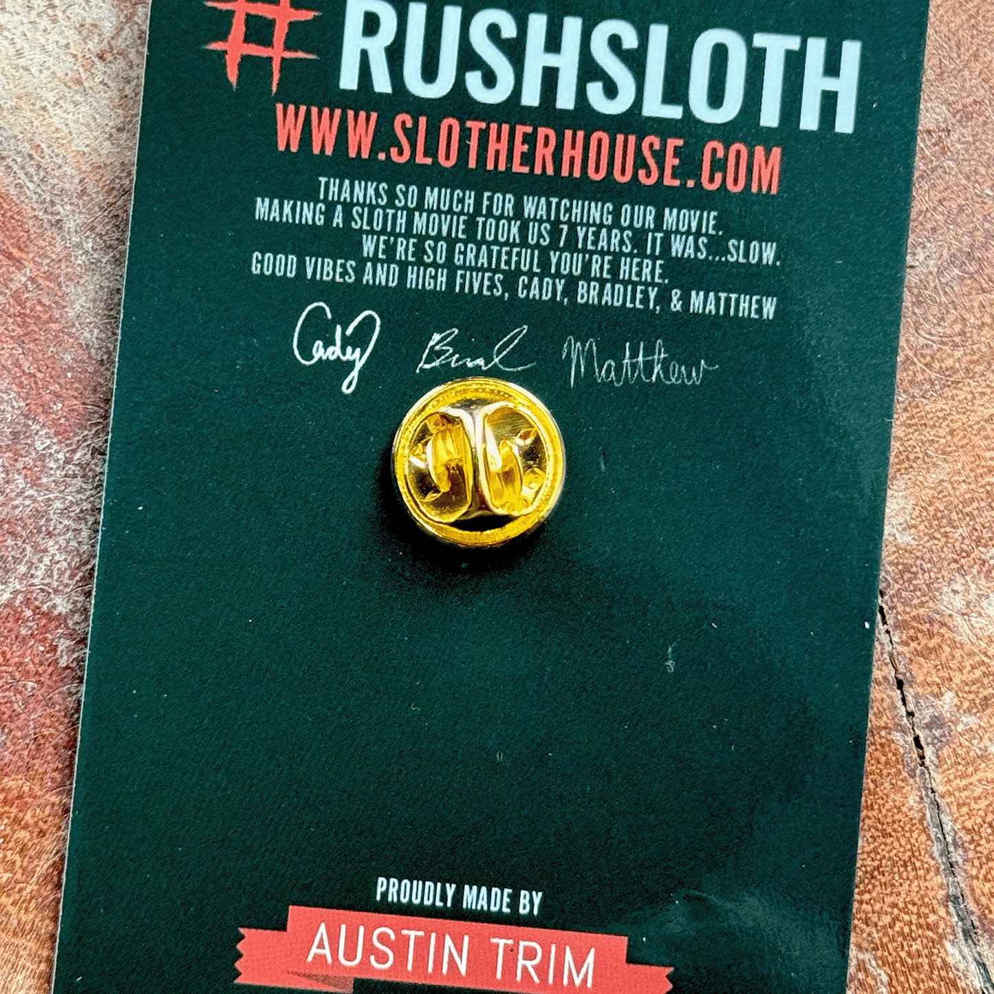 Slotherhouse Official Enamel Pin