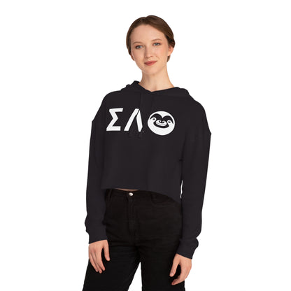 Women’s Slotherhouse Greek Cropped Hooded Sweatshirt