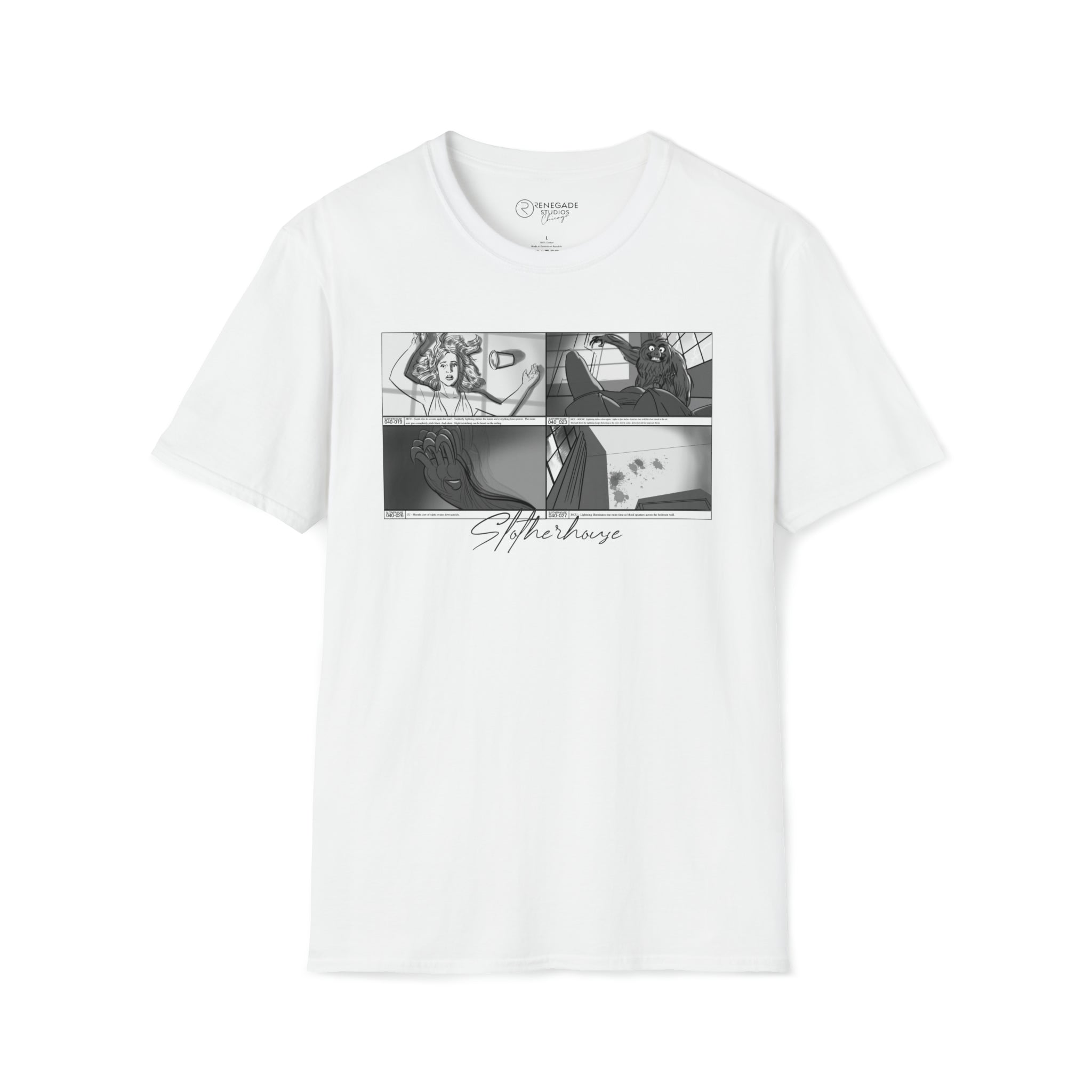 Slotherhouse Storyboards Unisex Softstyle T-Shirt