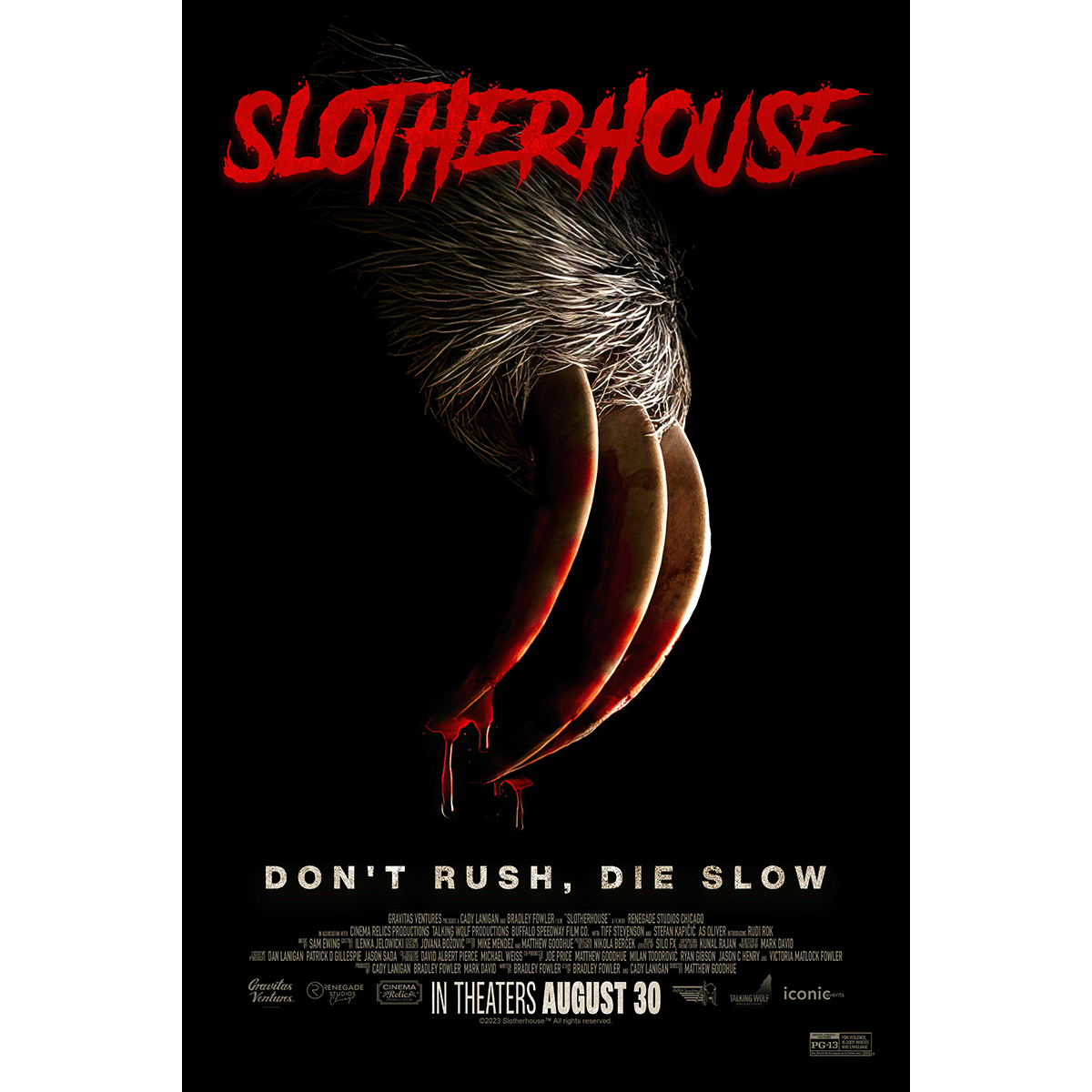 Slotherhouse OFFICIAL CLAW POSTER 16x20 EMBOSSED